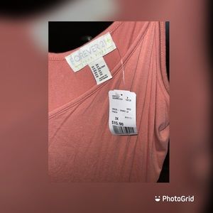 Forever 21 plus size dress new with tags blush peach / pink color dress